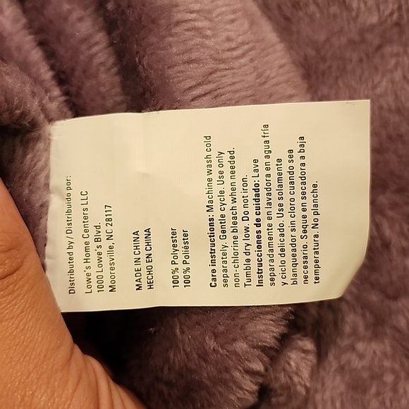 Purple Plush Angel Wrap. ONE SIZE - Picture 6 of 6